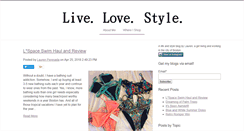 Desktop Screenshot of live-love-style.com